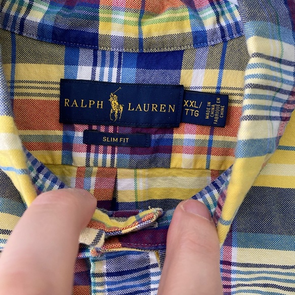 Ralph Lauren slim fit button up yellow - Picture 3 of 3